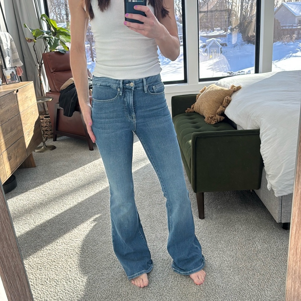 Good American flare jeans